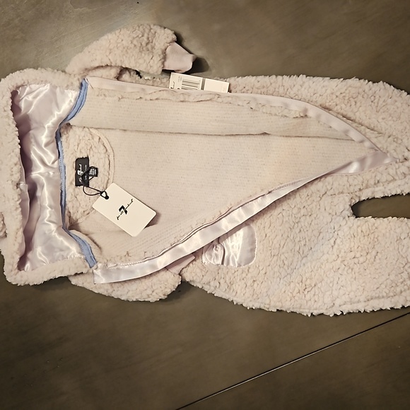NWT 7 For All Mankind Faux Shearling Coverall - Picture 5 of 8